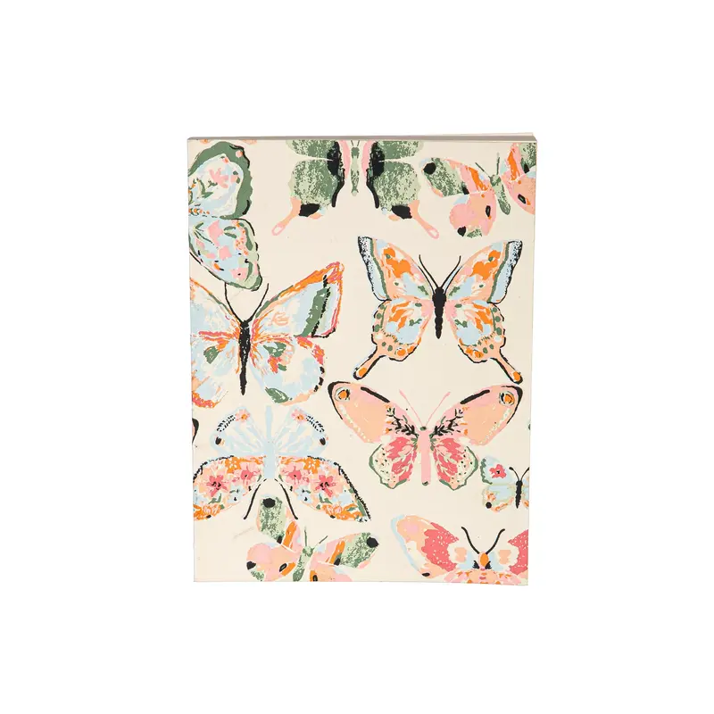 Butterflies Fabric Pouch and Notebook Set