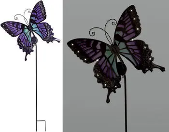 Butterfly Solar Stake - Purple