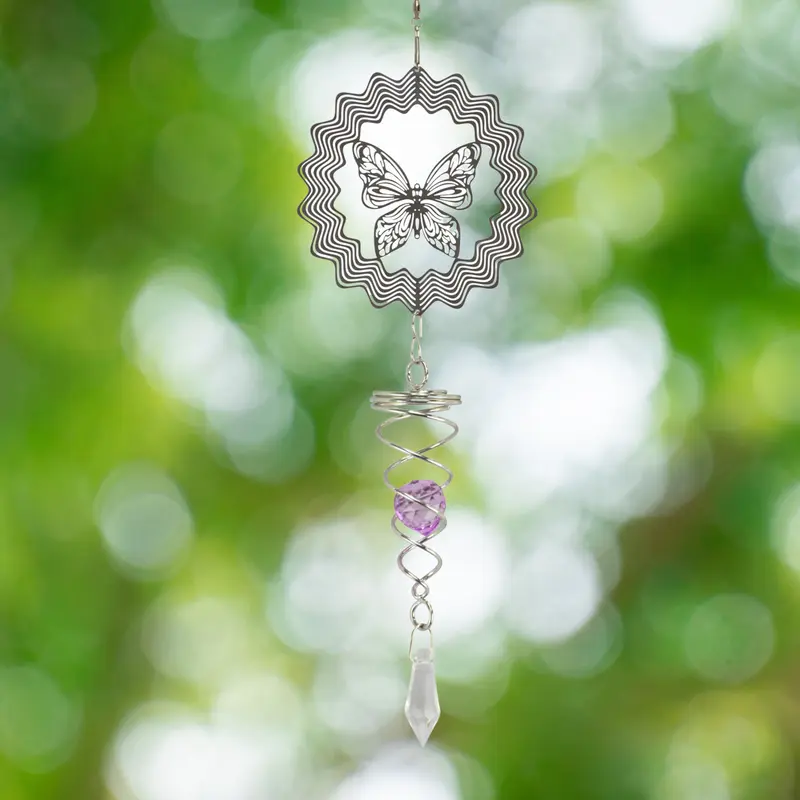 Butterfly Suncatcher-Purple Crystal