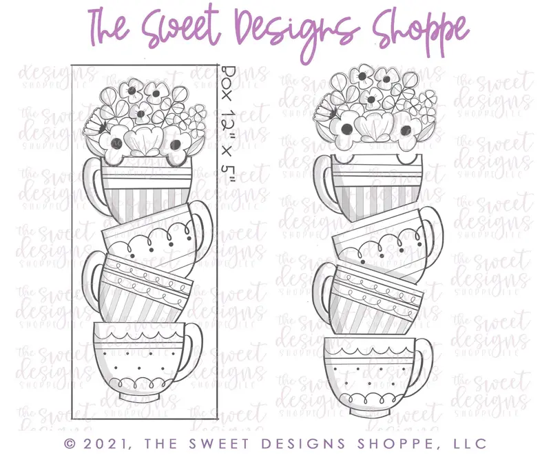 BYO Bouquet in Cups Set - Cookie Cutters