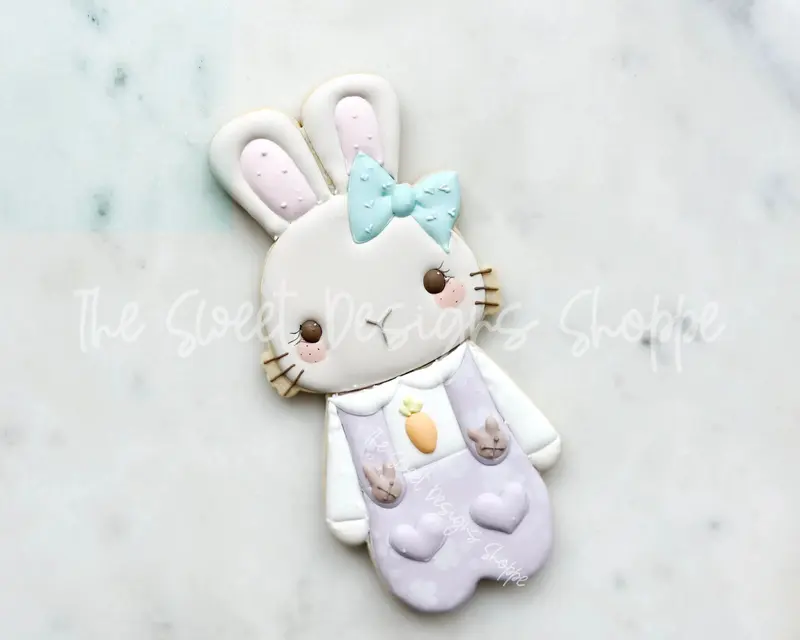BYO Cute Dressed Girl Bunny - Set of 2 - Cookie Cutters