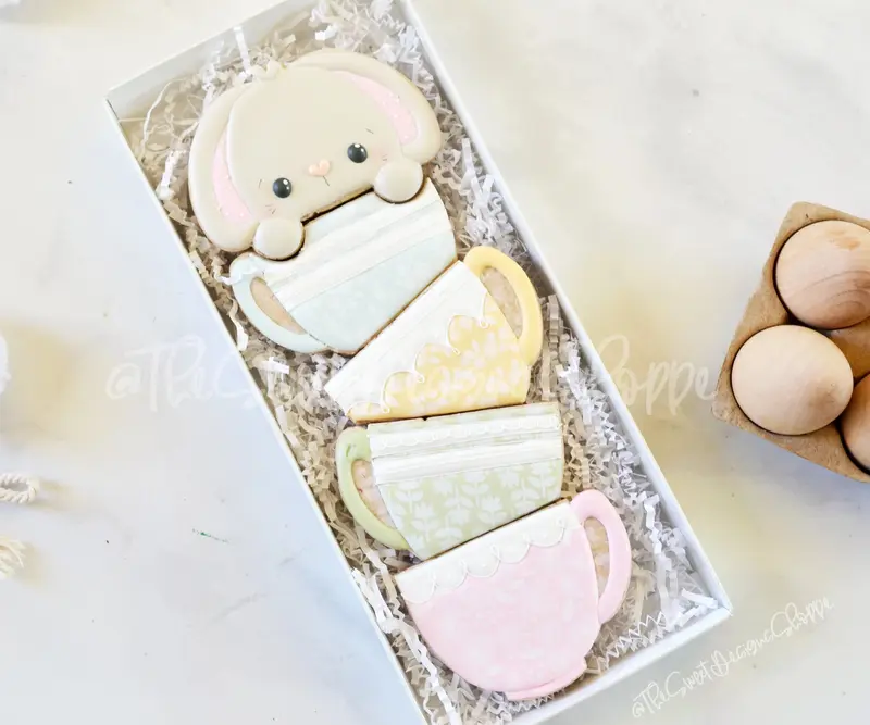 BYO Easter Bunny in Cups Set - Cookie Cutters