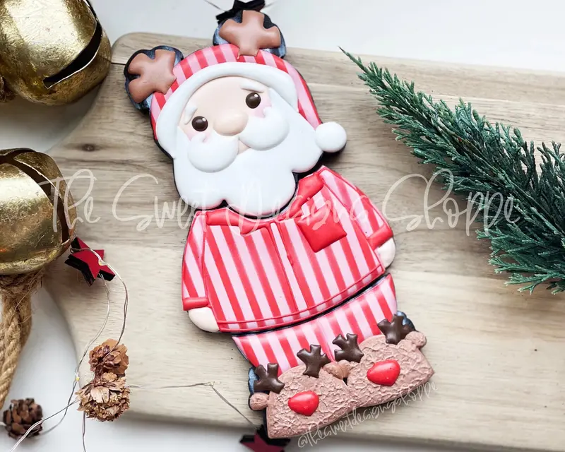 BYO Santa in Pajama - Set of 3 - Cookie Cutters