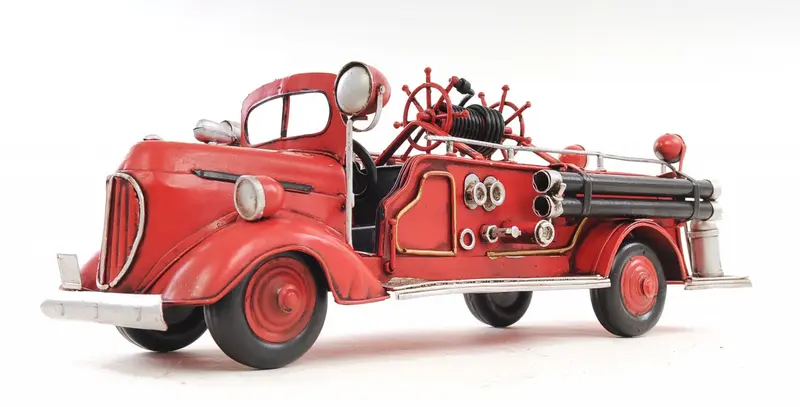 c1938 Ford Red Fire Engine Sculpture By Homeroots