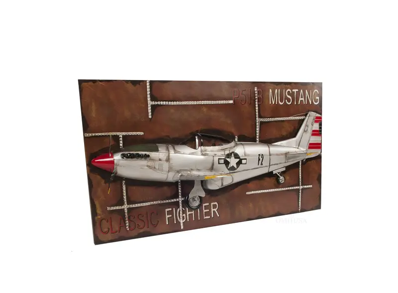 c1943 Grey Mustang P51 Frame By Homeroots