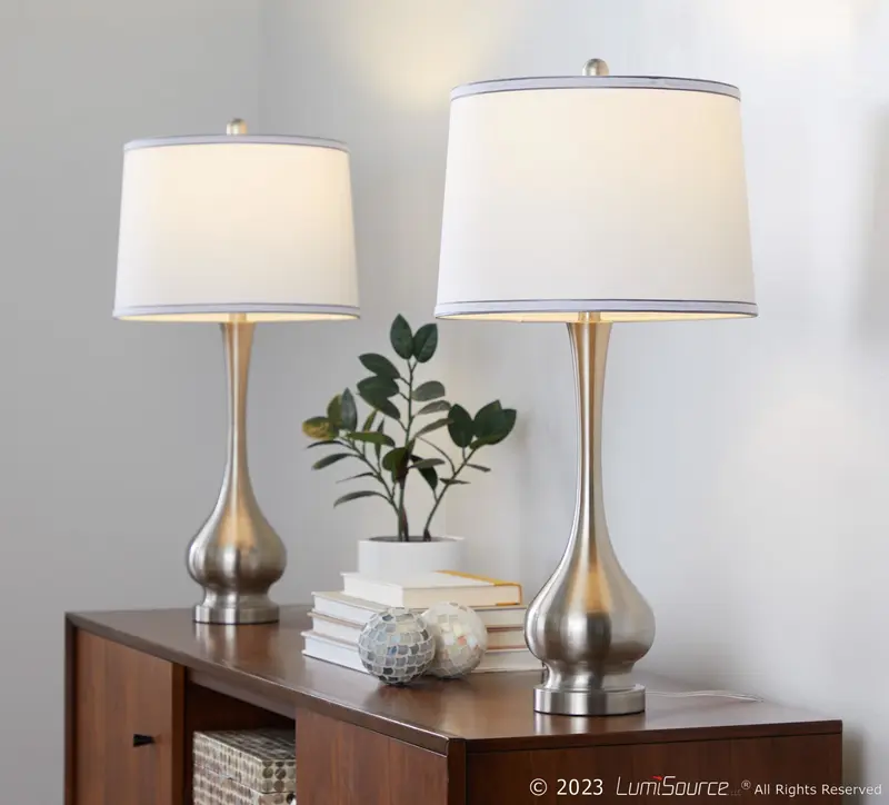 Cairo 28.75" Metal Table Lamp - Set of 2 By LumiSource - GTS29-CAIRO BNIW2