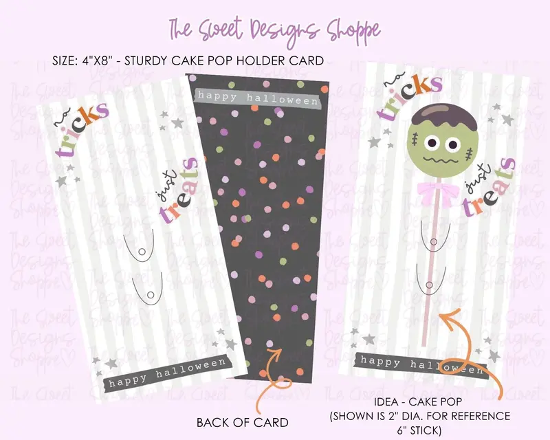 Cake Pop Holder Card