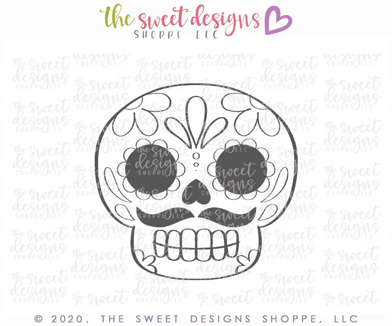 Calavera Skull - Cookie Cutter