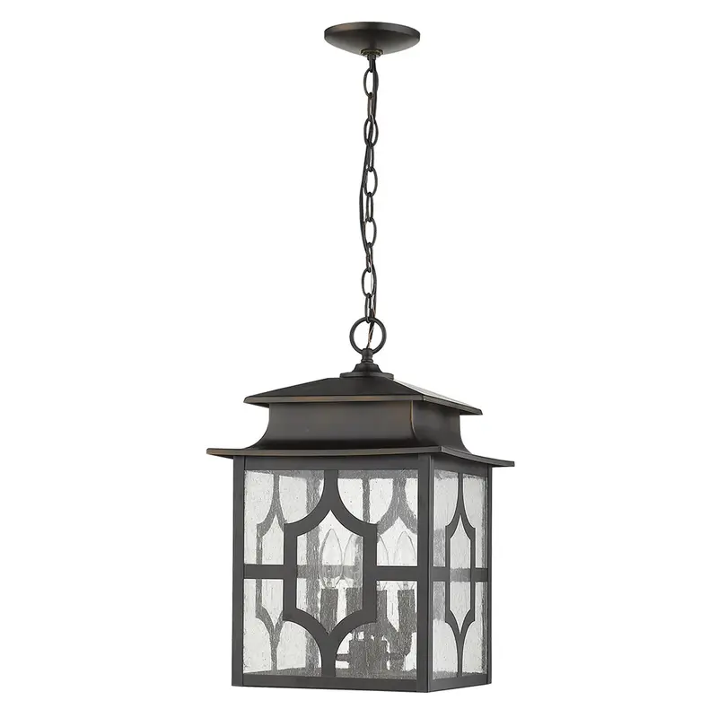 Calvert 4-Light Oil-Rubbed Bronze Hanging Lantern By Homeroots