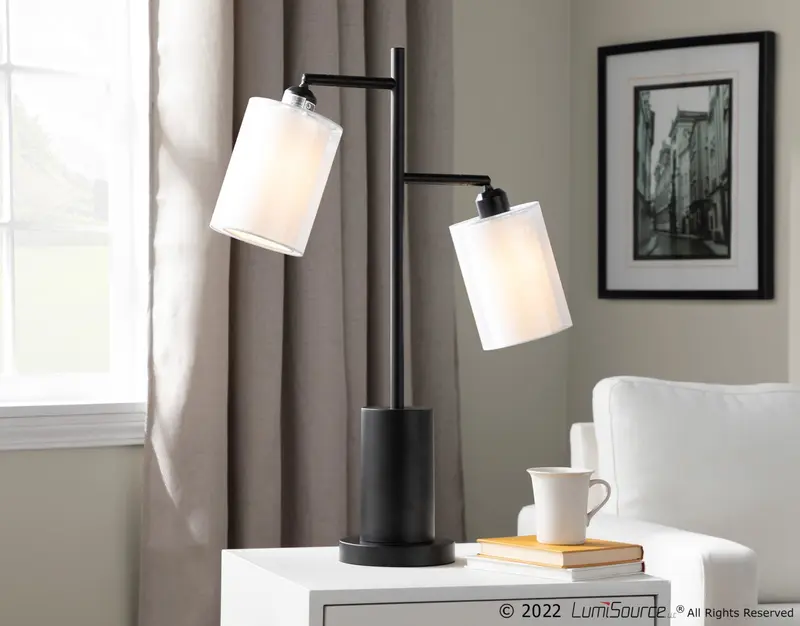 Cannes Table Lamp White By LumiSource