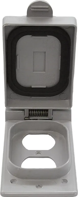Cantex Rectangle PVC 1 gang 5 in. H X 2-7/8 in. W Box Cover - Deal of The Week