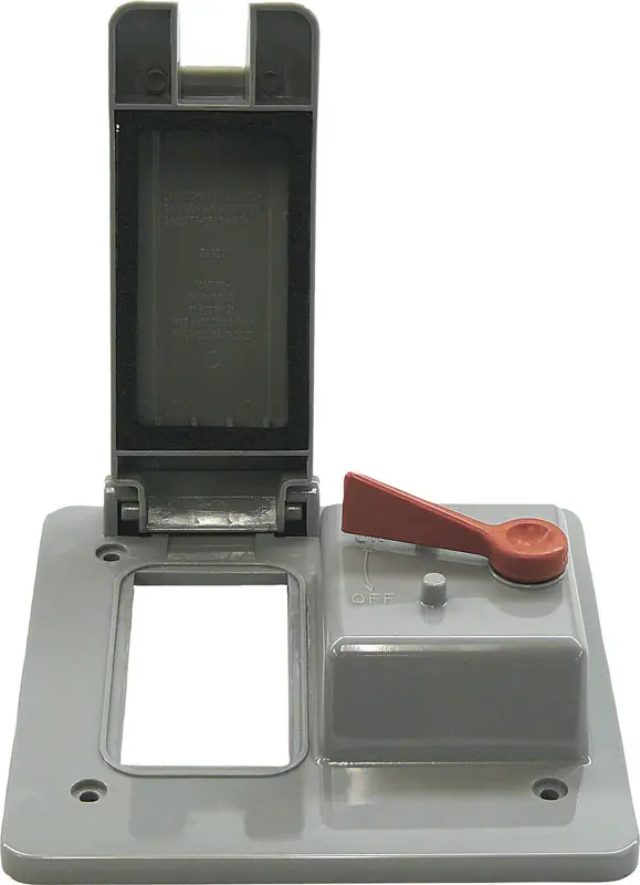 Cantex Rectangle PVC 2 gang 4-11/16 in. H X 4-7/8 in. W Toggle Cover - Deal of The Week