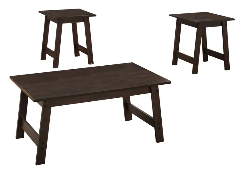 Cappuccino Table Set - 3Pcs Set By Homeroots