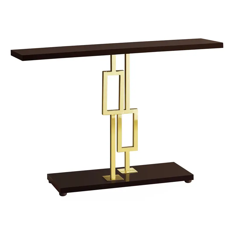 CappuccinoGold Metal Accent Table By Homeroots - 333137