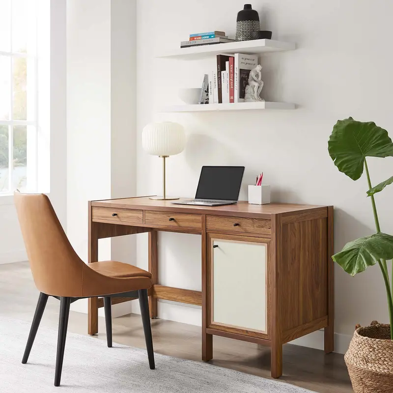 Capri 49" Wood Grain Office Desk By Modway - EEI-6617