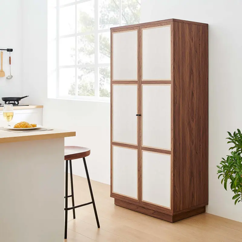 Capri 70" Tall Wood Grain Storage Cabinet By Modway - MOD-7156
