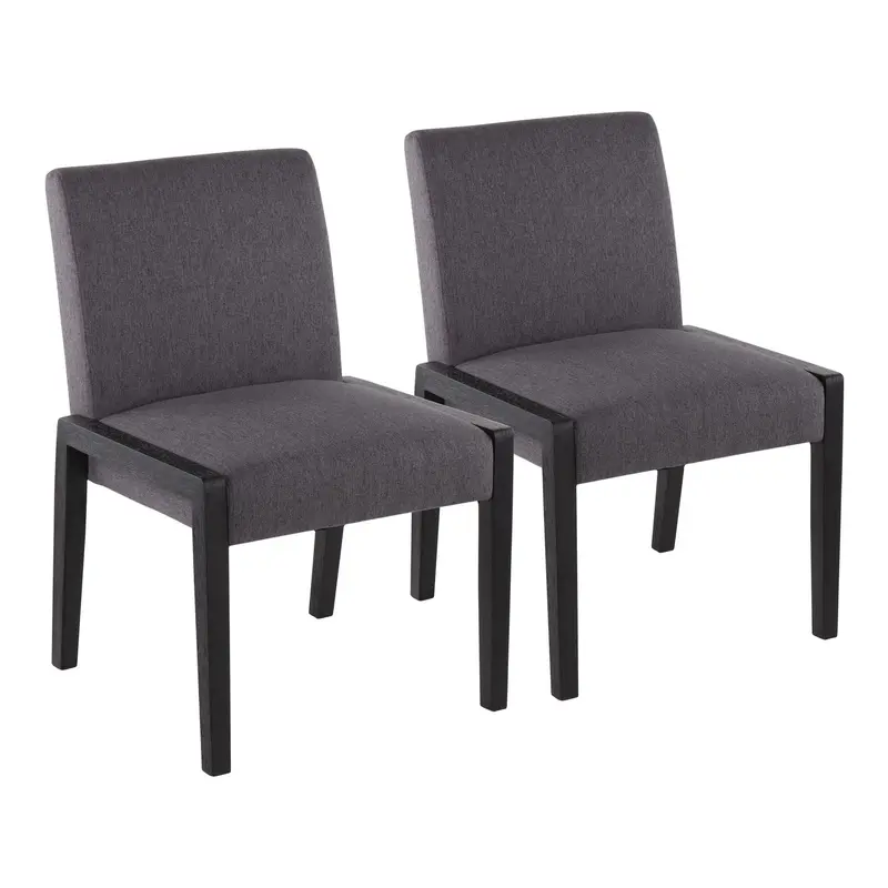 Carmen Chair - Set of 2 Gray By LumiSource - DC-CARMEN BKGY2