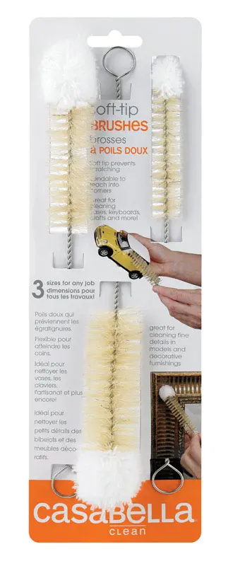 Casabella 5 in. W Soft Bristle 6 in. Metal Handle Bottle Brush - Deal of The Week