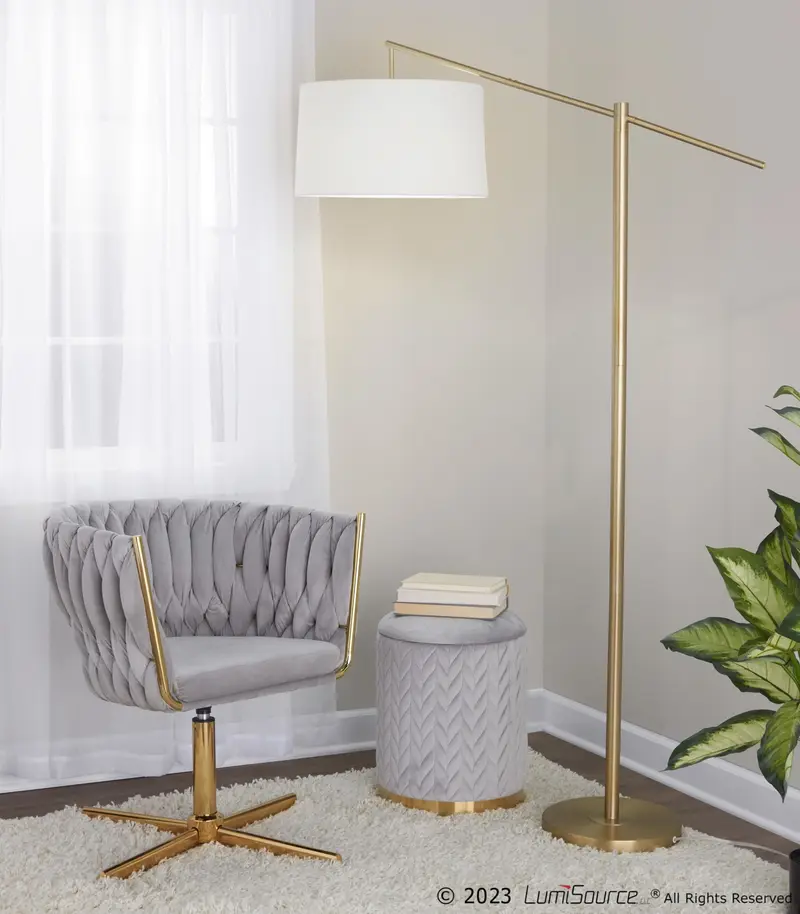 Casper 69" Metal Floor Lamp By LumiSource - GFS69-CASPR AUW