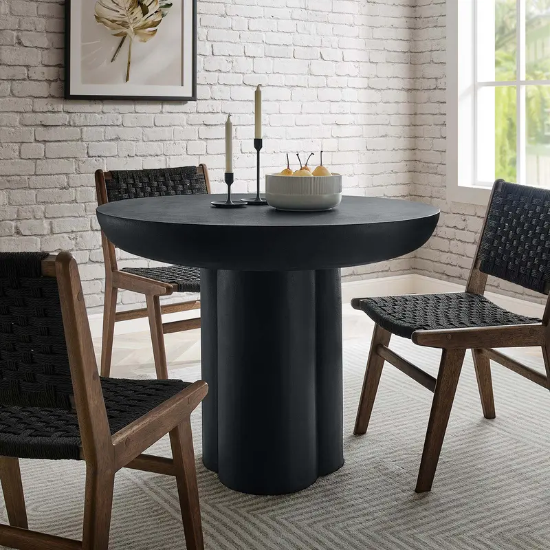 Caspian 40" Round Concrete Dining Table By Modway - EEI-6762