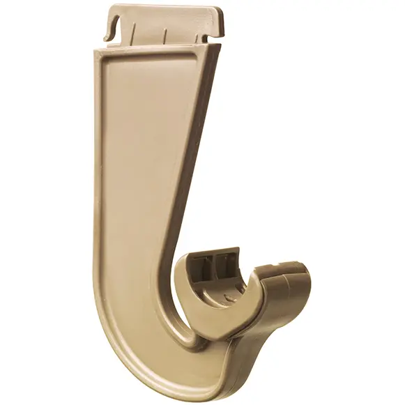 CD-0123-HOOK-SG Closet Culture by Knape & Vogt 3 in. Satin Gold Snap-in Closet Hook