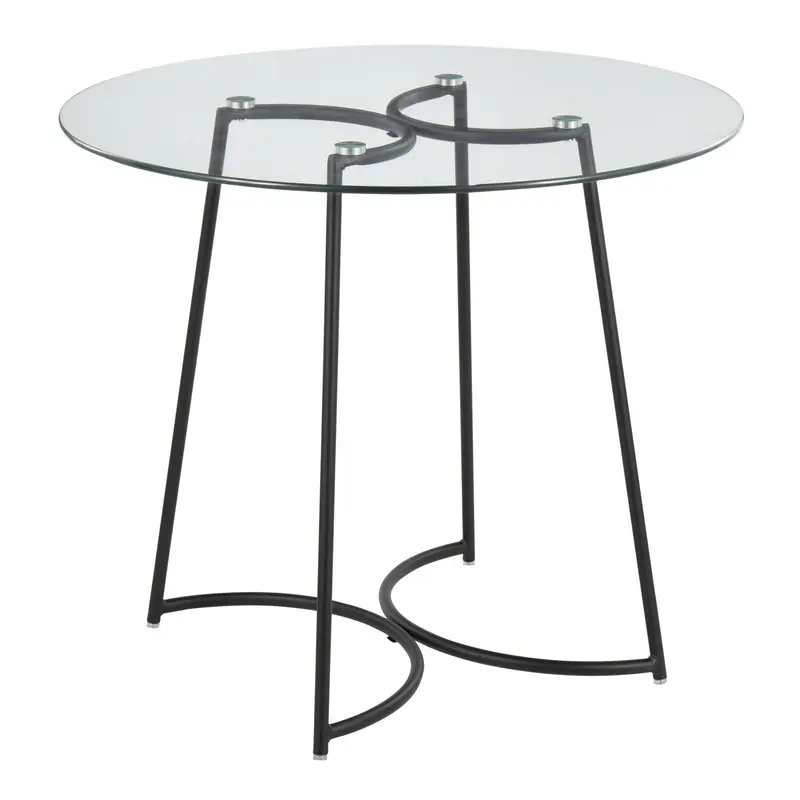 Cece Dinette Table Transparent By LumiSource - DT-CECE35 BKGL