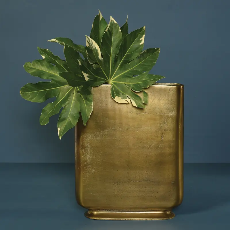 Cecilia Vase - Large - Brass By HomArt