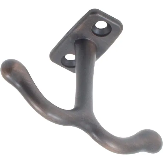 Ceiling/Locker Hook, 3-1/8 inch Wide, 2-1/8" Projection, Vintage Bronze by Stone Harbor Hardware (A) - Deal of The Week