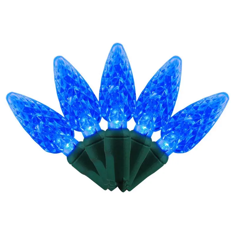 Celebrations LED C6 Blue String Christmas Light Bulbs (Pack of 12)