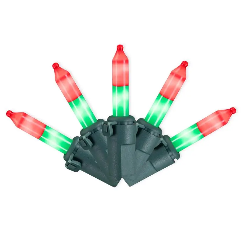 Celebrations LED T5 Green/Red 70 ct Christmas Lights 17.25 ft.