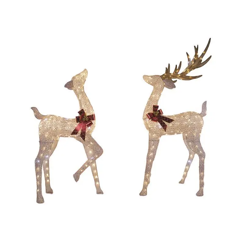 Celebrations LED Warm White Buck/Doe 6 ft. Yard Decor - Open Box