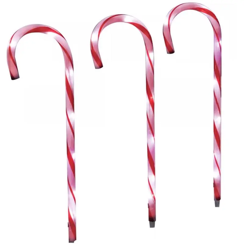 Celebrations LED Warm White Candy Cane 27 in. Pathway Decor