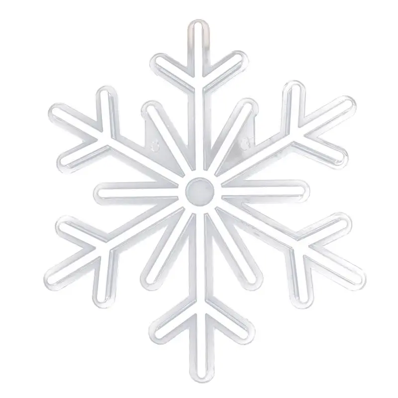 Celebrations LED Warm White Snowflake Wall Sign 14.96 in.