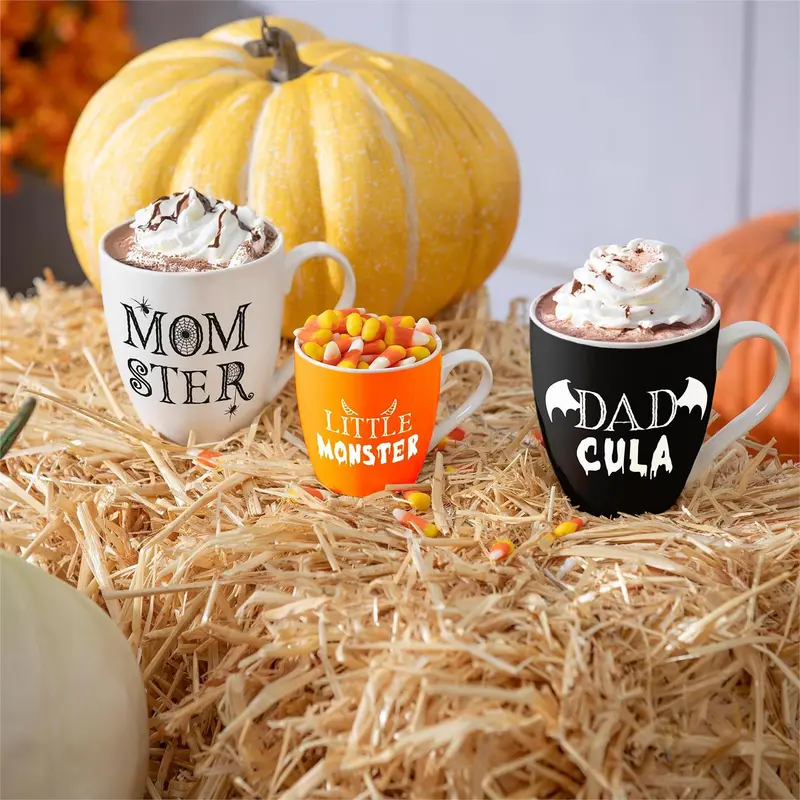 Ceramic Cup O' Java Cup Gift Set, Monster Family