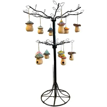 Ceramic Mushroom Bird House