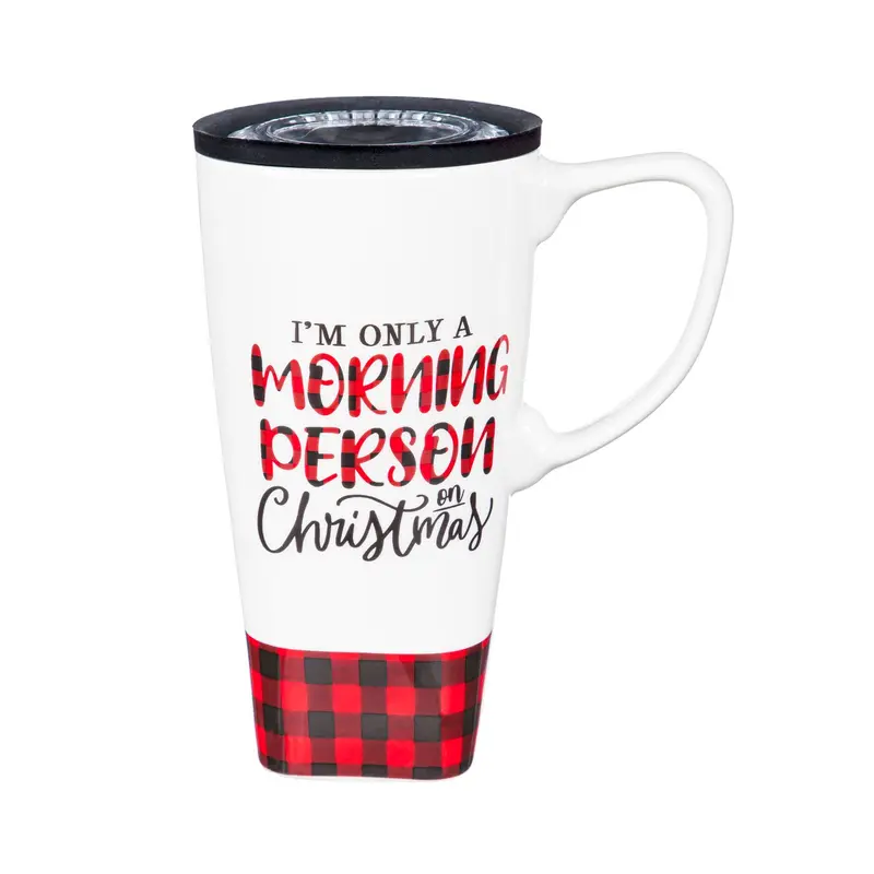 Ceramic On the Go¬¨¬®¬¨¬Æ√¢‚Ǩ√∂√¢ÀÜ√ë√¢‚Ǩ‚ĆTravel Cup, 17 oz., w/ Box, I√¢‚Ǩ√∂√¢ÀÜ√ë√¢ÀÜ‚àÇ√¢‚Ǩ√†√∂√¢ÀÜ√´√¢‚Ǩ√†√∂¬¨‚Ä¢m only a morning person on Christmas