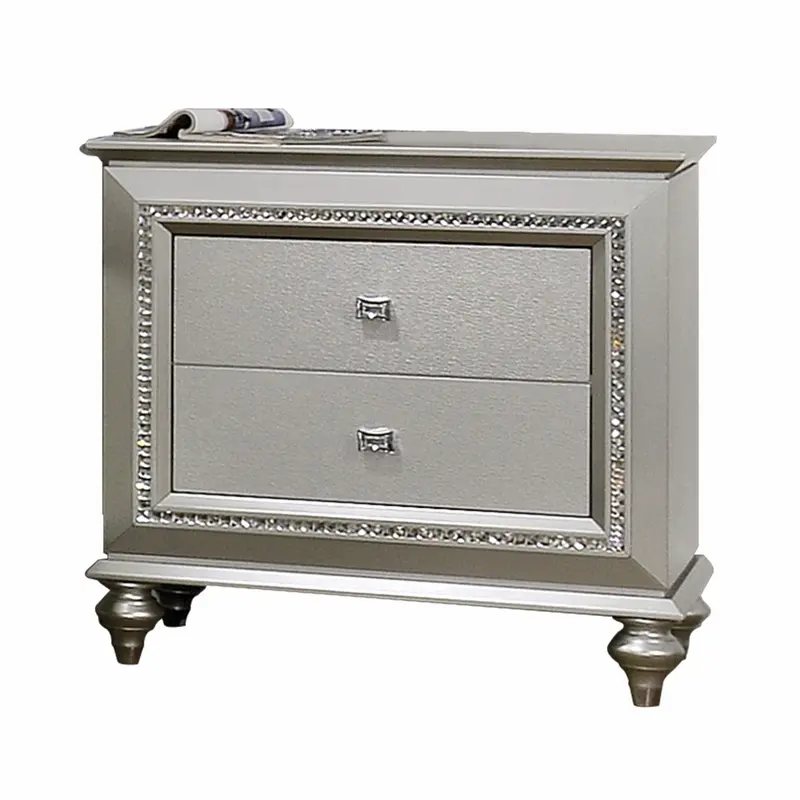 Champagne Wood Nightstand By Homeroots