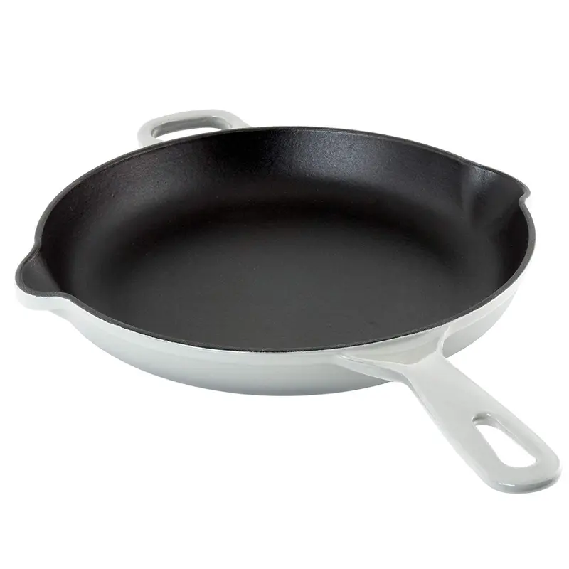 Chantal Round Cast Iron 10'' Skillet - Fade Grey