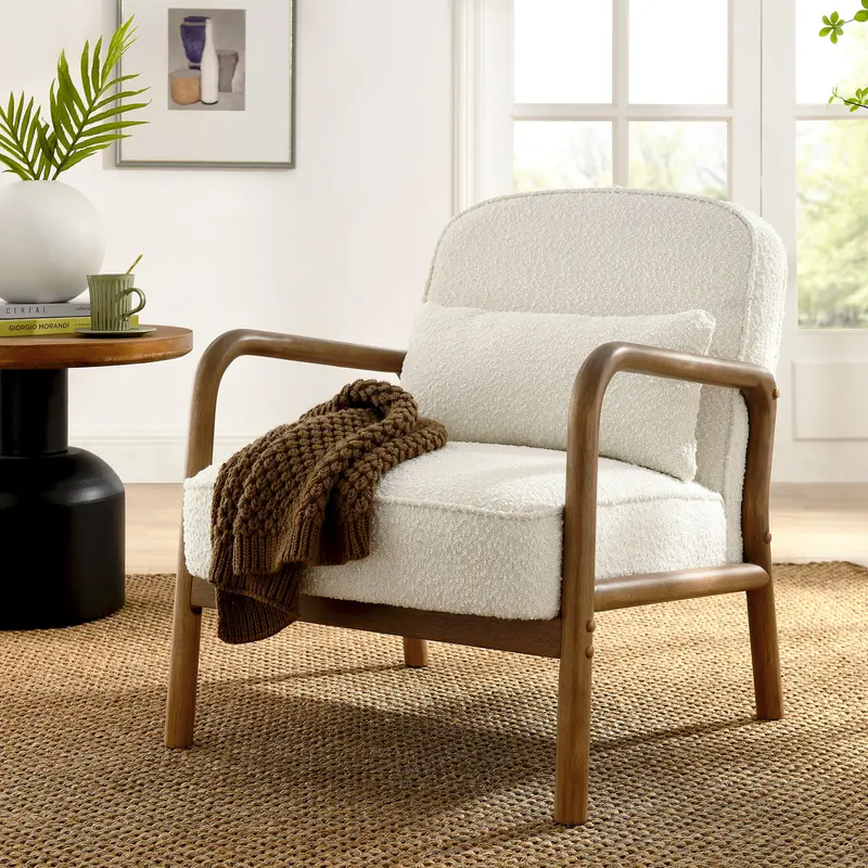 Charlie Boucle Upholstered Armchair by Modway