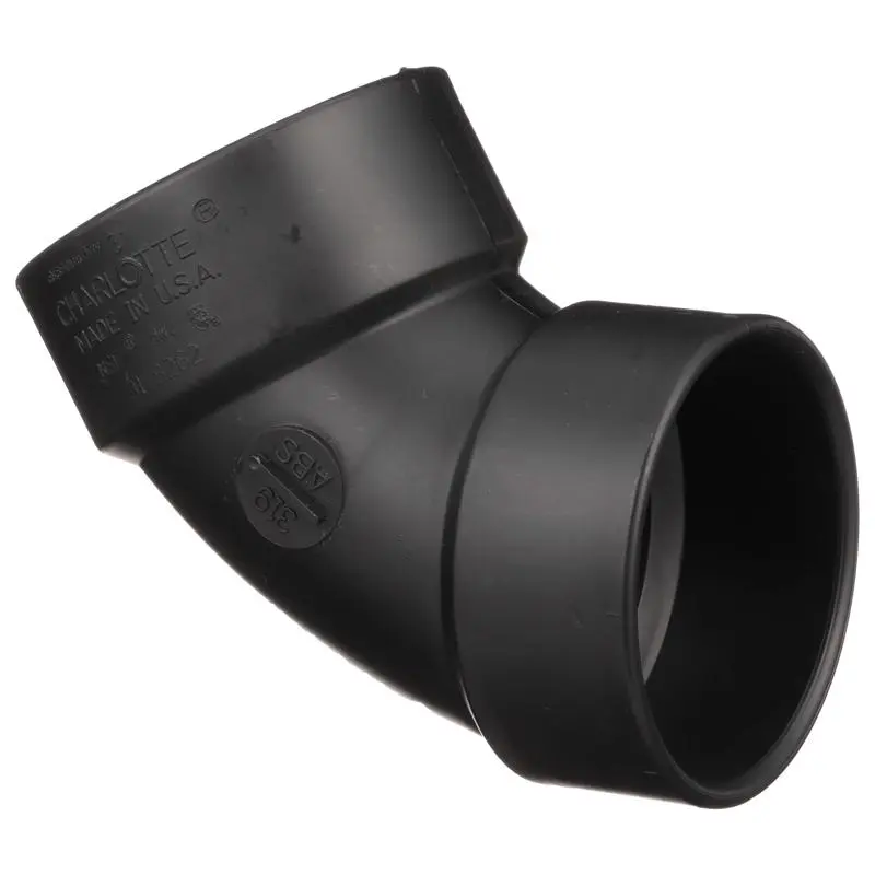 Charlotte Pipe 3 in. Hub X 3 in. D Hub ABS 60 Degree Elbow - Deal of The Week