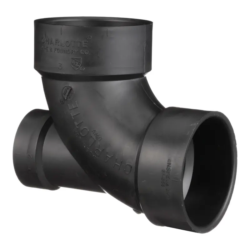 Charlotte Pipe 3 in. Hub X 3 in. D Hub ABS 90 Degree Elbow - Open Box