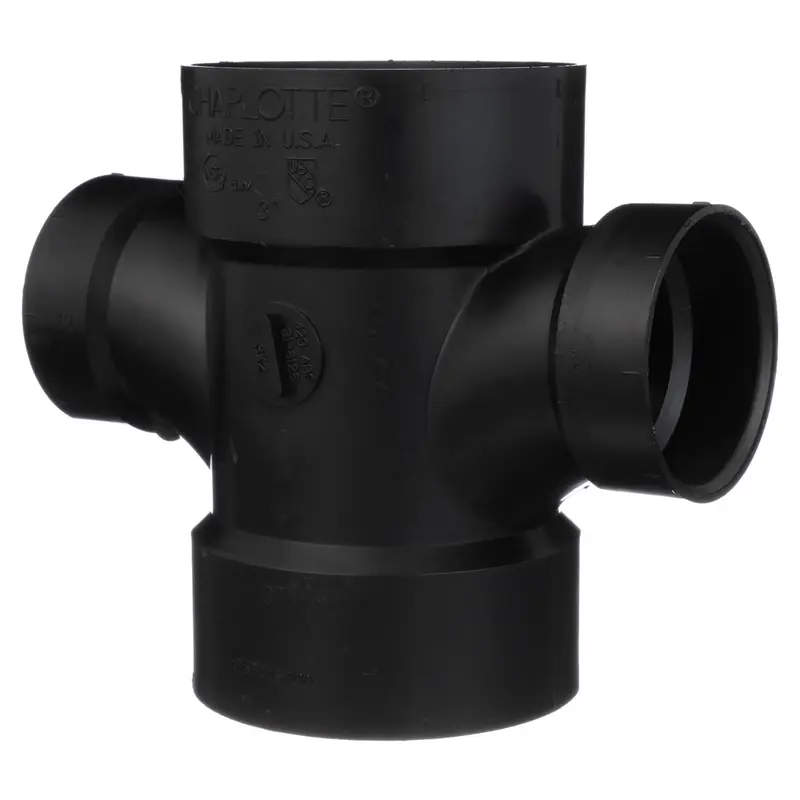 Charlotte Pipe 3 in. Hub X 3 in. D Hub ABS Sanitary Tee - Open Box
