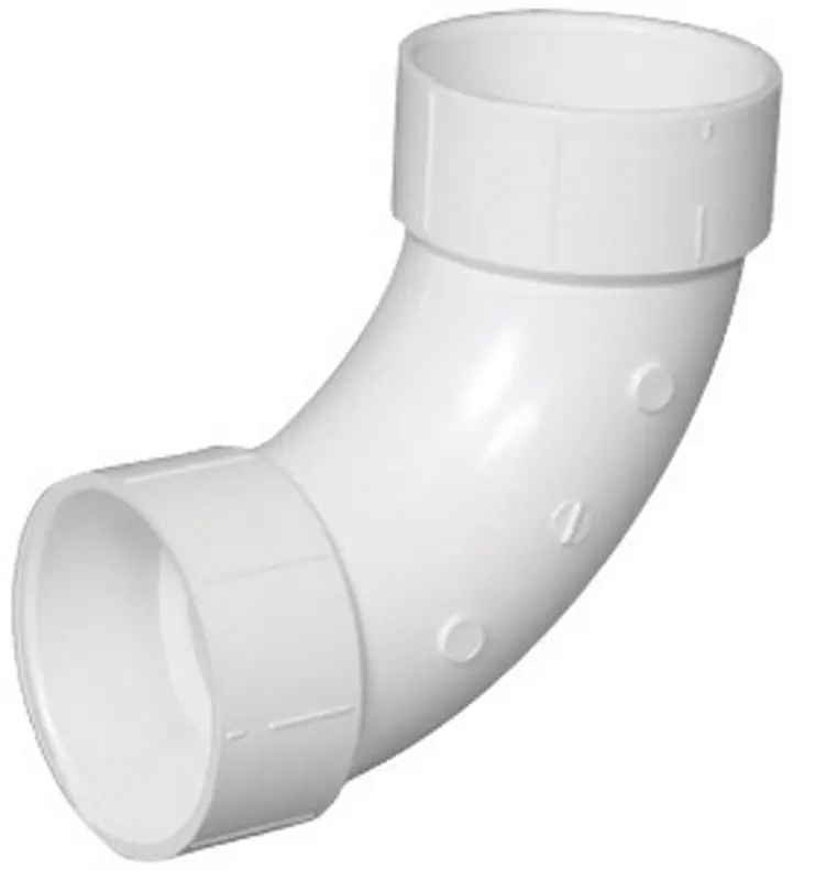 Charlotte Pipe Schedule 40 4 in. Hub X 4 in. D Hub PVC Long Sweep Elbow 1 pk - Deal of The Week