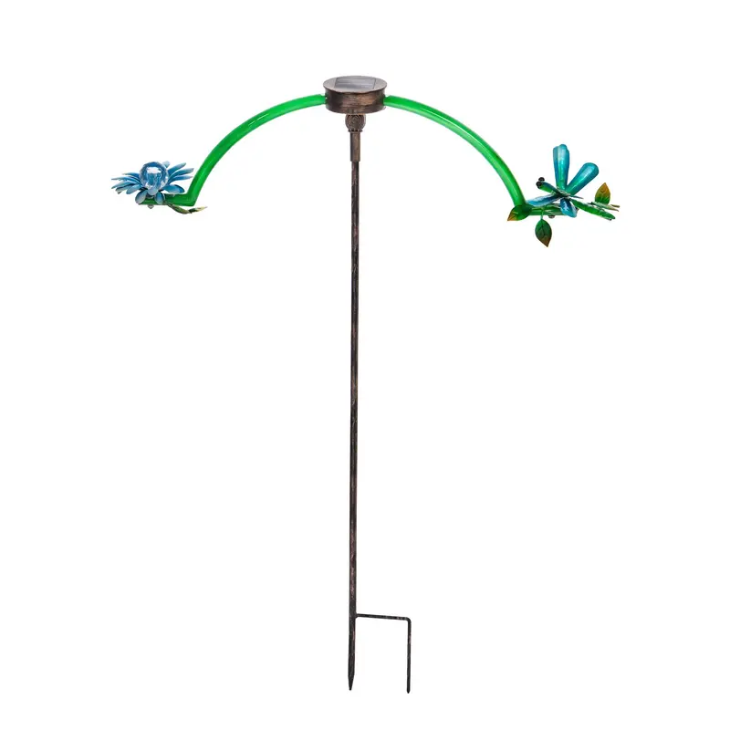 Chasing White Light Solar Balancer Garden Stake, Dragonfly,2sp5597