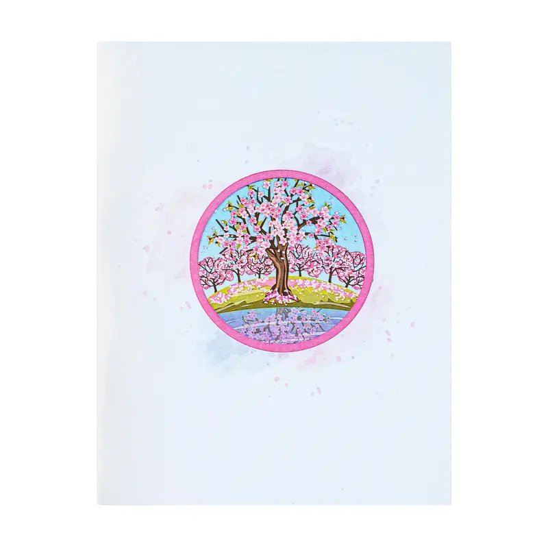 Cherry Blossom Tree Paper Pop Up Card