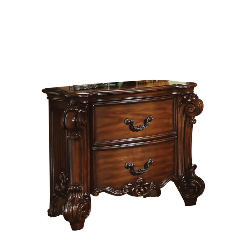 Cherry Wooden Nightstand By Homeroots