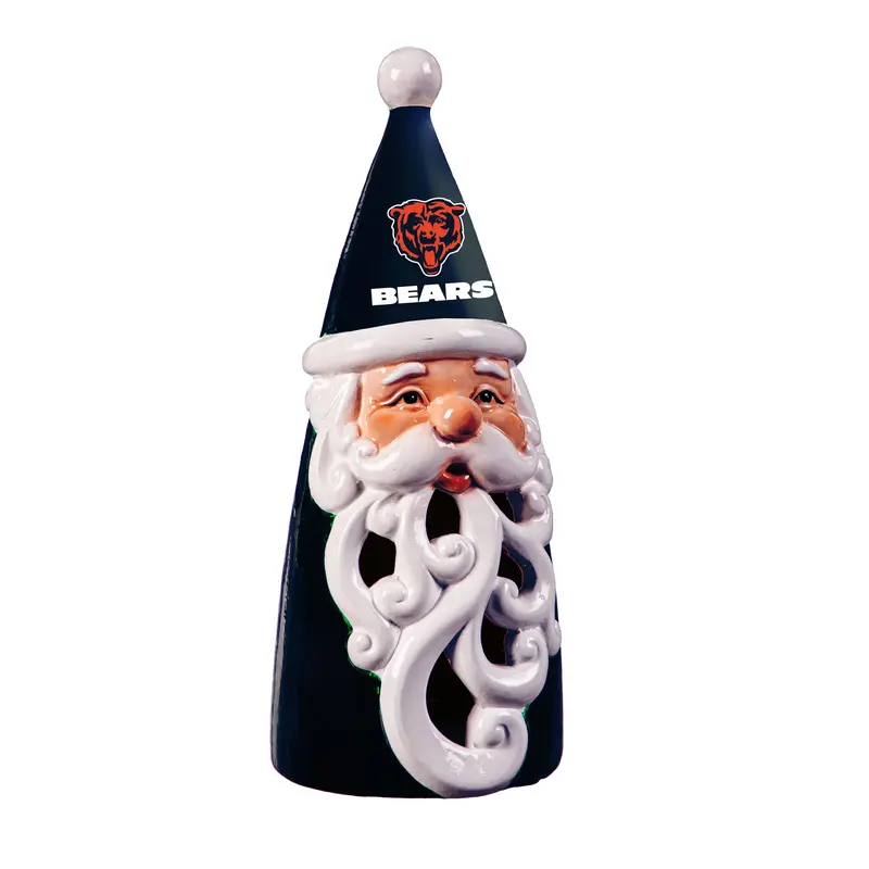 Chicago Bears Santa LED Statuary, 8"