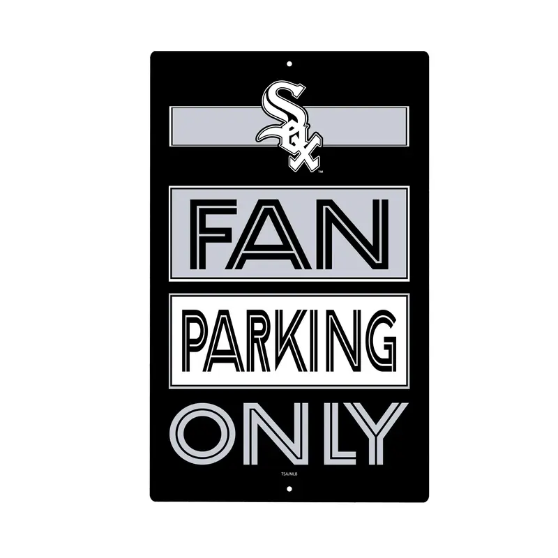 Chicago White Sox Fan Parking USA Metal Wall Sign, 7.5" x 11.5"