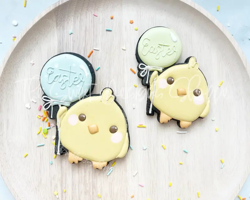 Chick with Balloon - Cookie Cutter