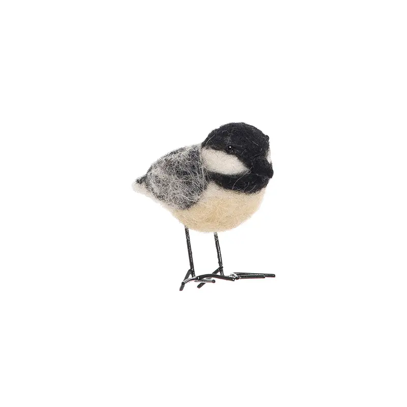 Chickadee Felted Wool Orn